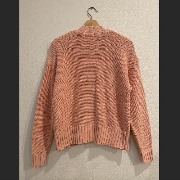 Baby Pink Hunters Run Knit Cardigan with Pearl Buttons - Picture 2 of 2